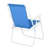 Oxford Cloth Iron Outdoor Beach Chair Blue