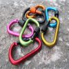 Aluminum D-Ring Locking Carabiner Light but Strong NOT for Climbing(Pack of 10)