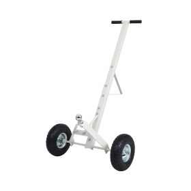 Trailer Dolly with Pneumatic Tires for Moving Car RV Boat Trailer (Color: Gray)