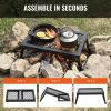 Folding Campfire Grilling Rack for Outdoor Open Flame Cooking